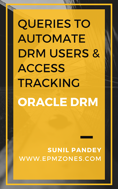Queries to automate Oracle DRM Users and Access Tracking